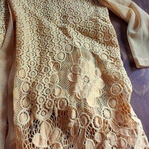 Ember Sheer lace Shawl/cover-up